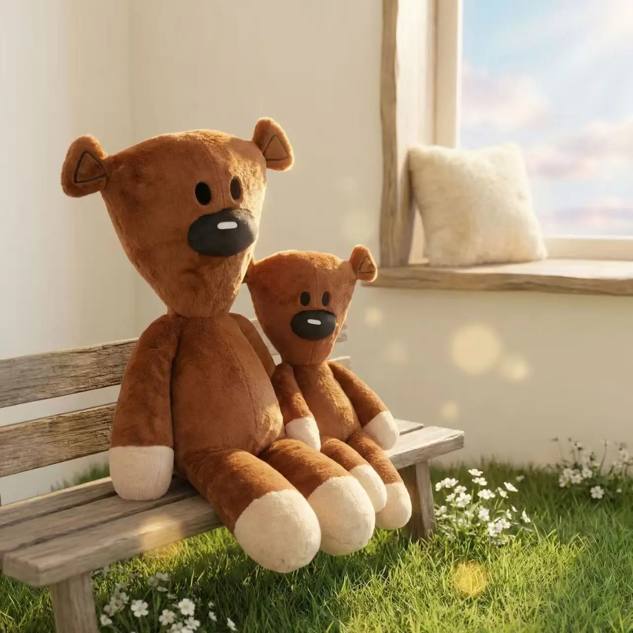 Oso de Peluche Mr Bean, Juguete de Peluche Suave y Adorable, Muñeco de Peluche de Dibujos Animados, Compañero Cómodo para Decoración del Hogar y Regalo para Adultos