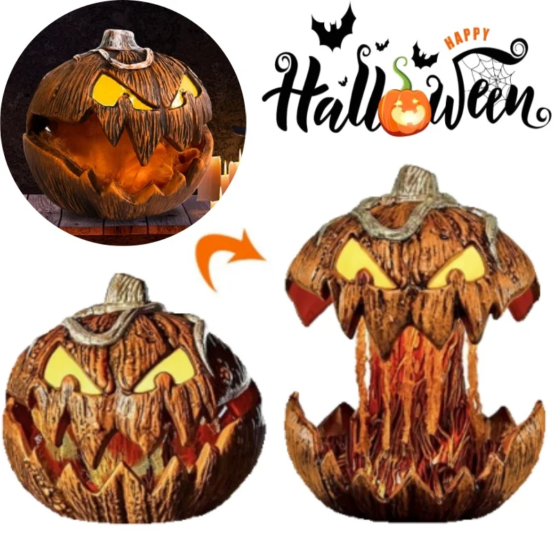 

Halloween Voice Controlled Rising Pumpkin Head Home Decor Outdoor Garden New Horror Ghost Ornament for Spooky Party