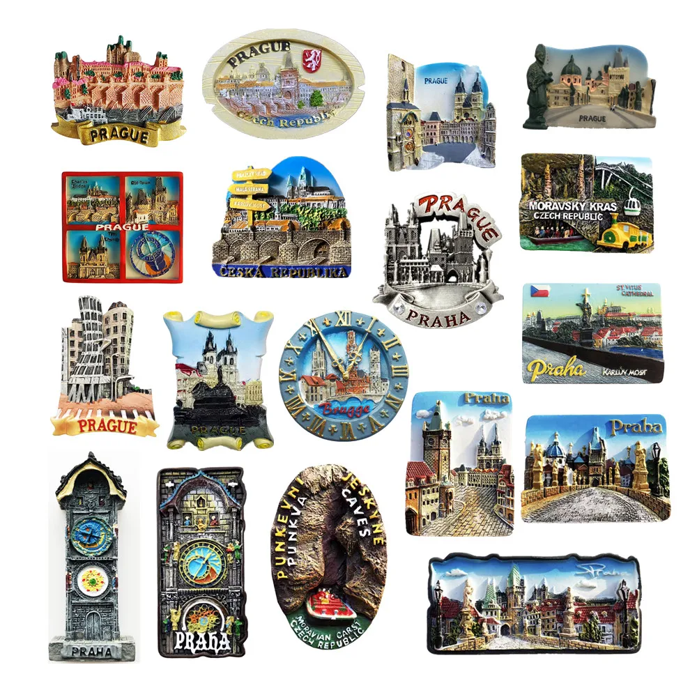 Europe Czech Republic Brugge Brague Fridge Magnet Tourist Souvenirs Refrigerator Magnetic Stickers Decoration Articles Travel