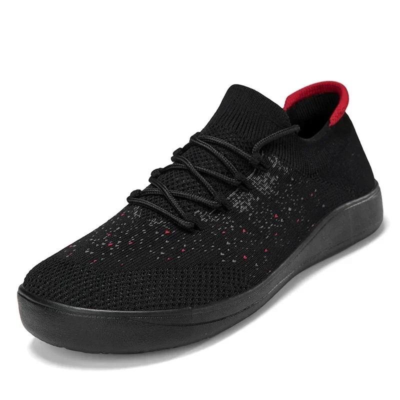 

Новые дышащие и противоскользящие мужские повседневные спортивные кроссовки на плоской подошве с тканой сеткой, большие размеры 48, мужские кроссовки