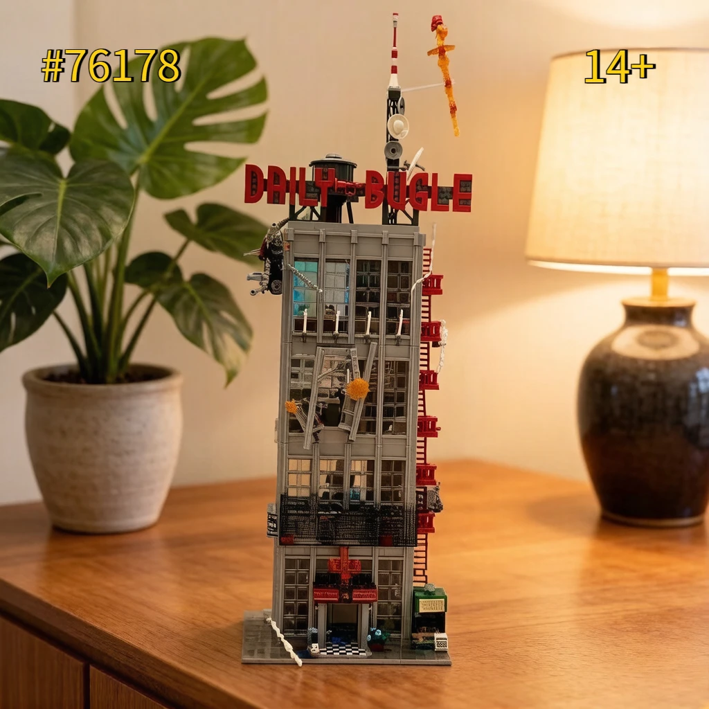 The Daily Newspaper Office 3772 Pcs Building Blocks Sets 76178 Compatible with Legoed Particles Suitable for Christmas Gifts