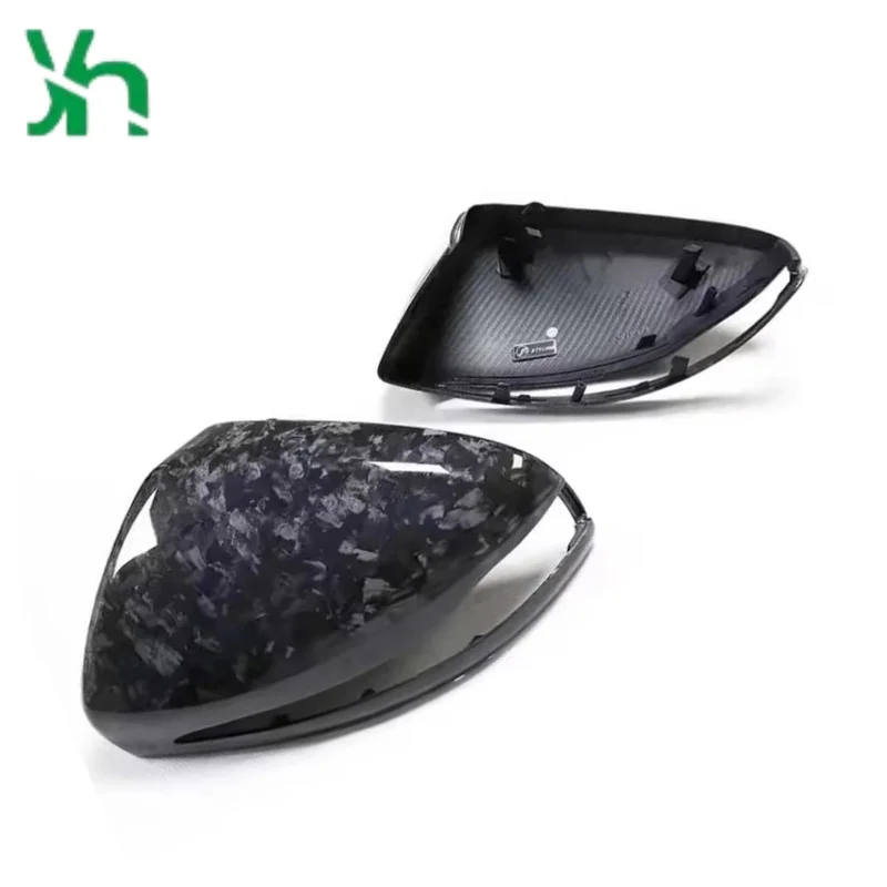 لمرسيدس بنز W222 W213 X205 W238 W205 C S GLC E AMG حافظة مرآة الباب غطاء مرآة من ألياف الكربون الجافة