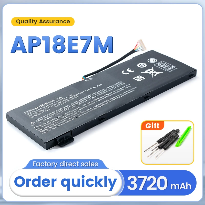 AP18E7M AP18E8M Laptop Battery for Acer Nitro 5 AN515-43 AN515-45 AN515-54 AN515-55 Gaming Laptop