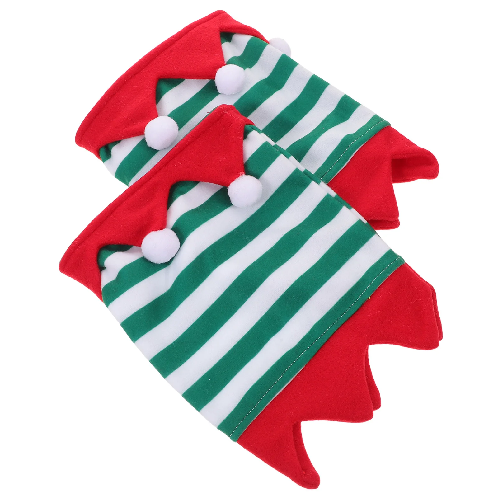 2 قطعة عطلة الحصان الساق يلتف احتفالي المشارب الجبهة الساقين داعمة ديكور عيد الميلاد زي الحصان الساق يلتف