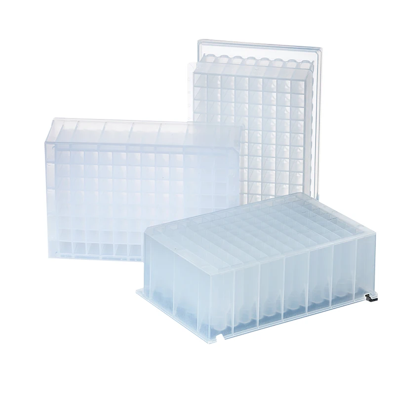 24/48/96-well circular deep-well plate Cell culture storage plate Storage sampling plate PCR square hole Silicone cover