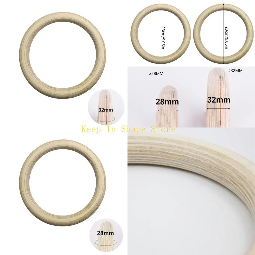 

U1JC 1Pc Gym Rings, Gymnastic Rings Fitness Gym Training Ring for Training Workout