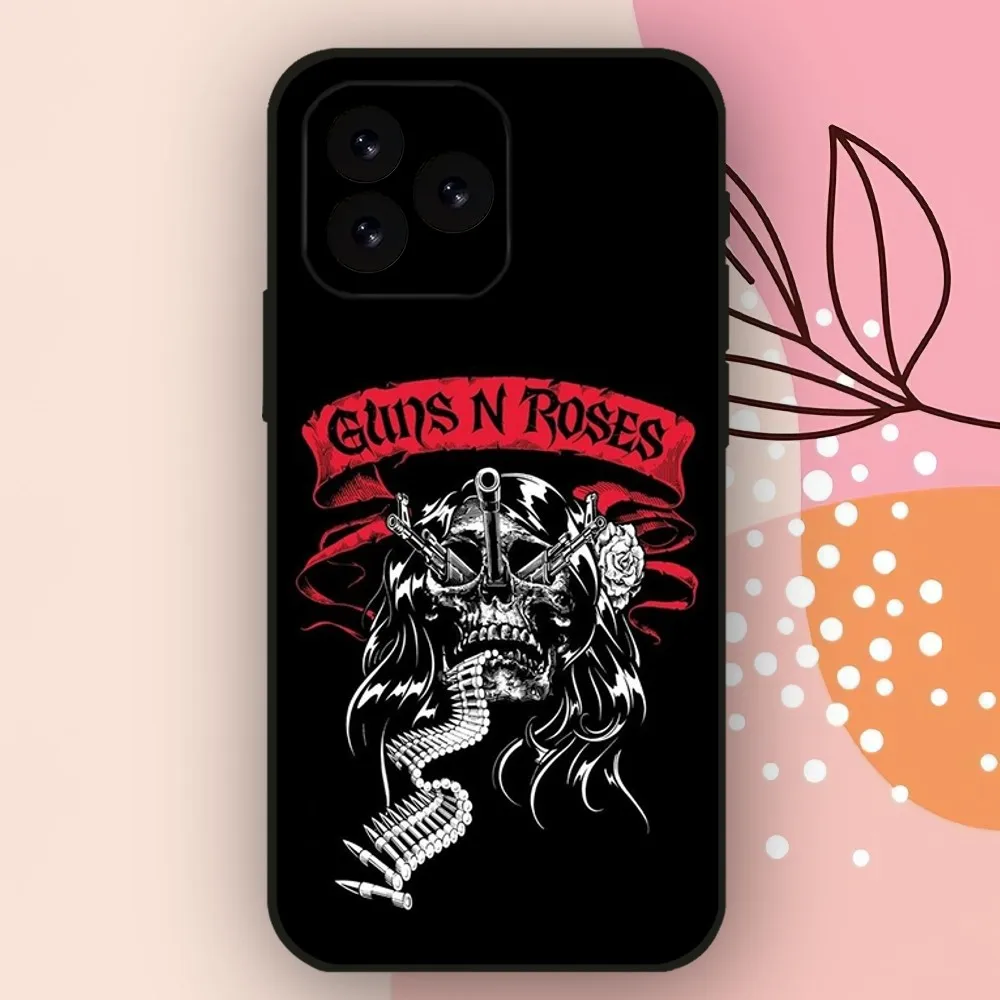 Funda de teléfono Rock Band Guns N' Roses para iPhone 11 12 13 14 15 Mini Plus Pro Xs Max X S Plus XR Shell