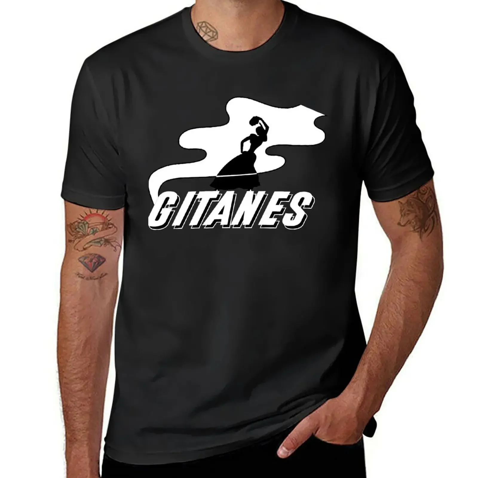 Gitanes Logo T-Shirt new edition anime clothes basketball graphic tees oversized t shirts for men