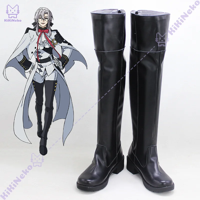 Chaussures de Cosplay Anime Ferid Bathory, bottes de Cosplay pour Comicon, fête d'halloween, femmes et hommes adultes
