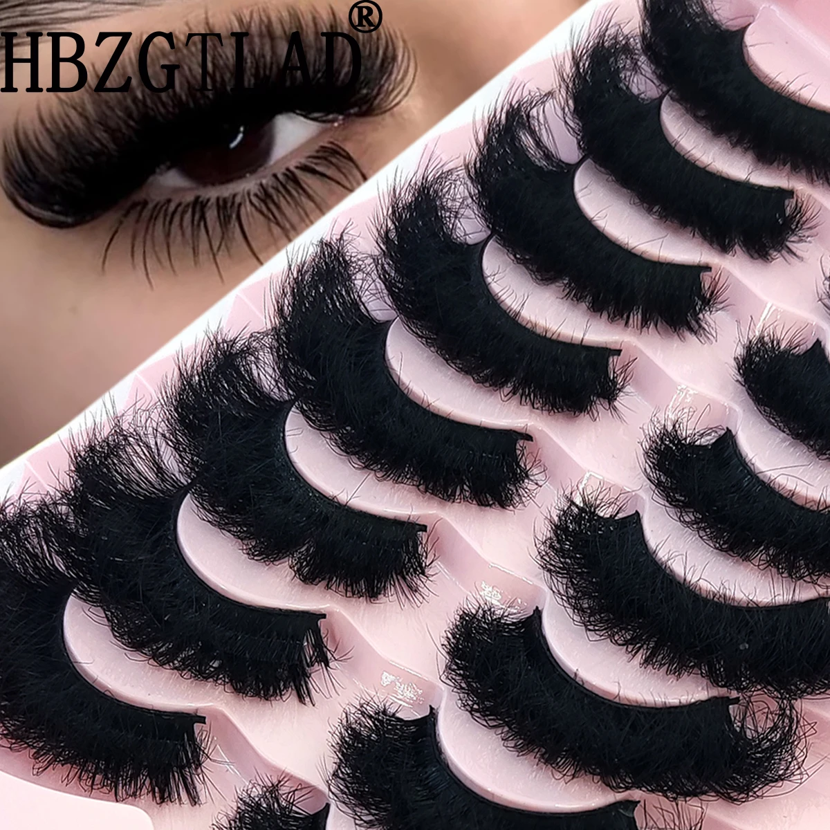 8 ペアの 25 ミリメートル人工ミンクまつげ 3D ドラマチックなつけまつげ手作りふわふわまつげ自然に長いまつげエクステンション