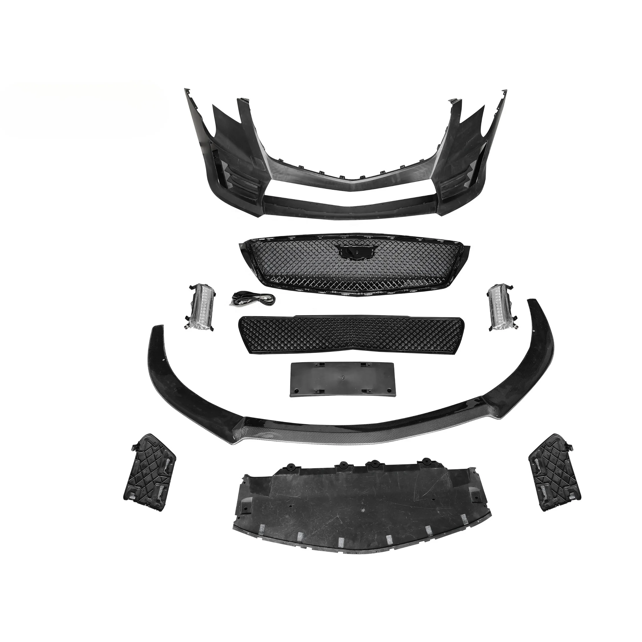 

A lot of PP plastic auto parts update front bumper center grille front bumper for Cadillac XTS 2018-2019V body kit