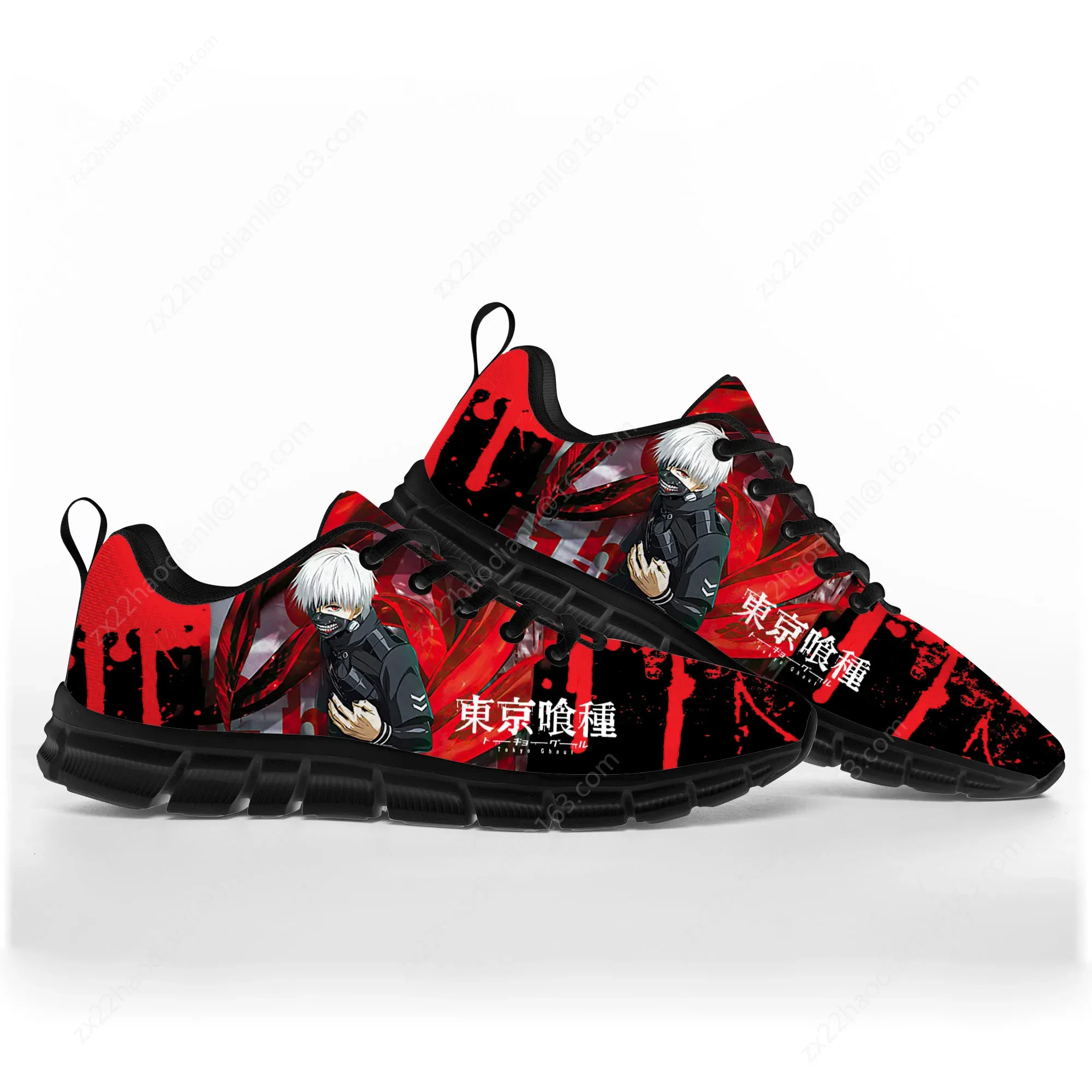 Japanese Anime Manga Kaneki Ken Toky Sports Shoes Mens Womens Teenager Kids Children Sneakers Casual Custom Quality Couple Shoes