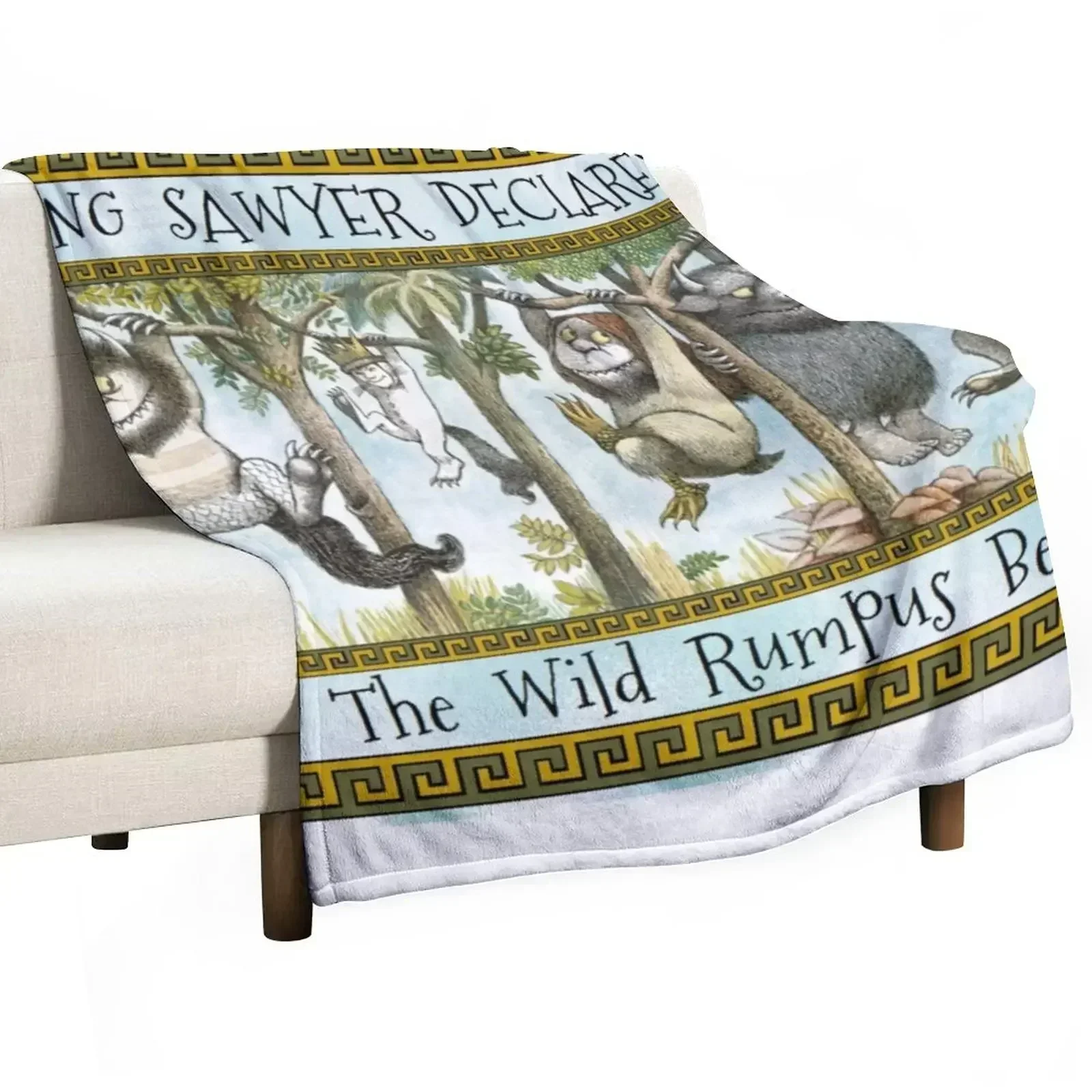 

Where The Wild Things Are Personalized King Name Throw Blanket Loose Decoratives Flannels Kid'S Blankets