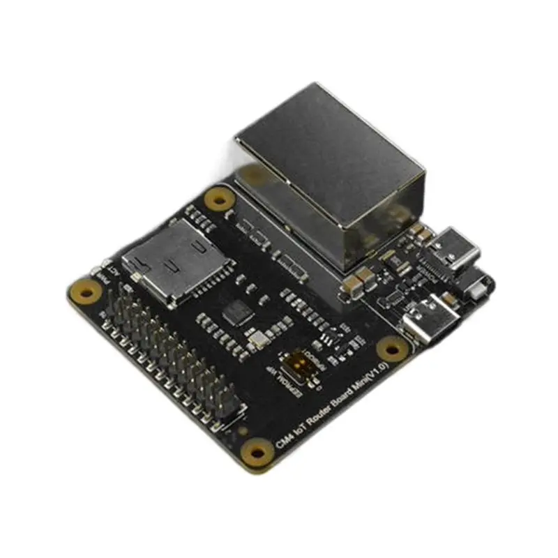 Exquisite-For Raspberry Pi Compute Module 4 Two Gigabit Network Port Mini Board For Smart Gateway Home Iot Platform