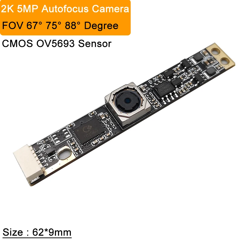 5MP Autofocus UVC Camera Module CMOS OV5693 Sensor 88 75 67 Degree Suitable for Creality Falcon 2, Xtool and Lightburn software