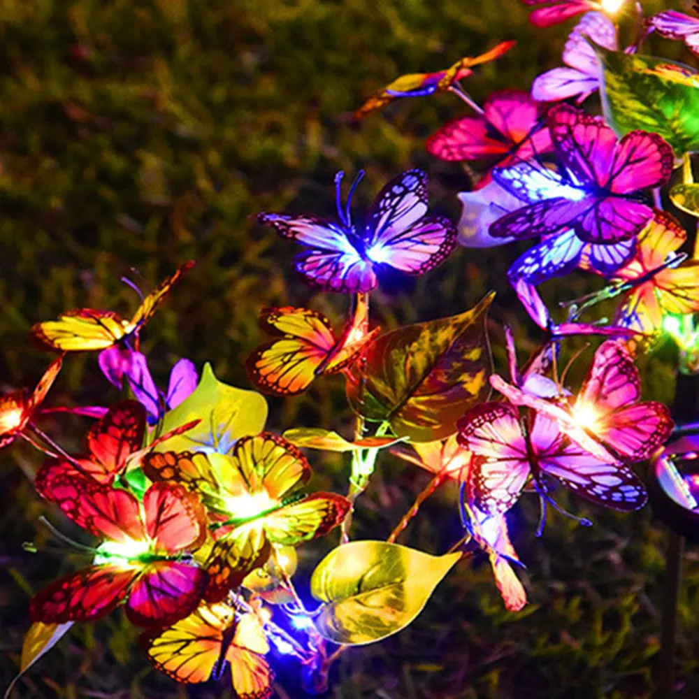 

Solar Garden Butterfly Lights Outdoor Decorative Lamp Festival Garden Lights For Yard Garden Yard Path Decoration Wedding Party