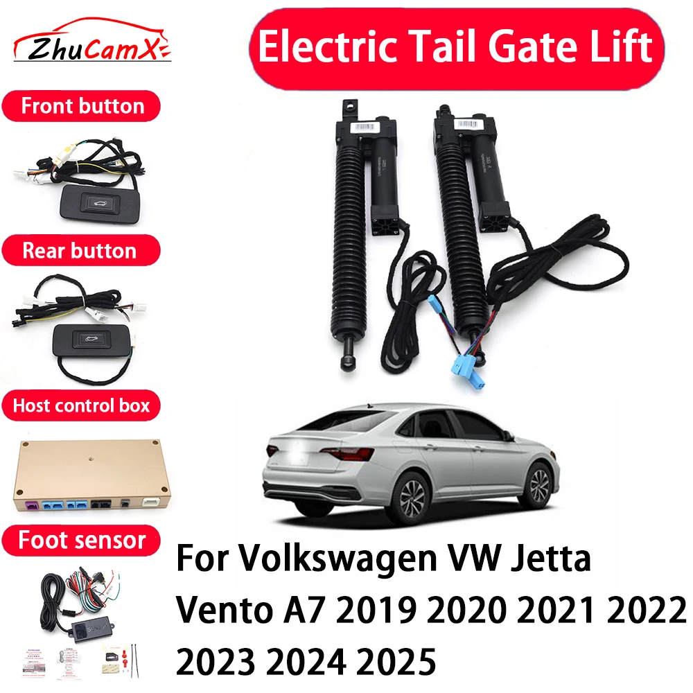 

ZhuCamX Car Automatic Electric Tail Gate Lift Tailgate Assist System for Volkswagen VW Jetta Vento A7 2019~2025