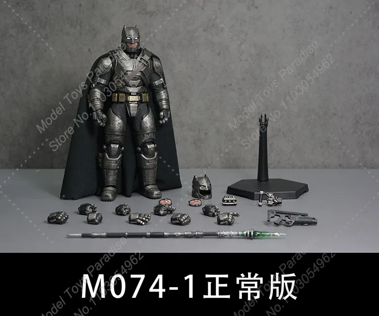 M074 1/12 Men Soldier Batman Armored Super Hero With Hand Shape Full Set 6''Action Figure Collectible Fans Gifts