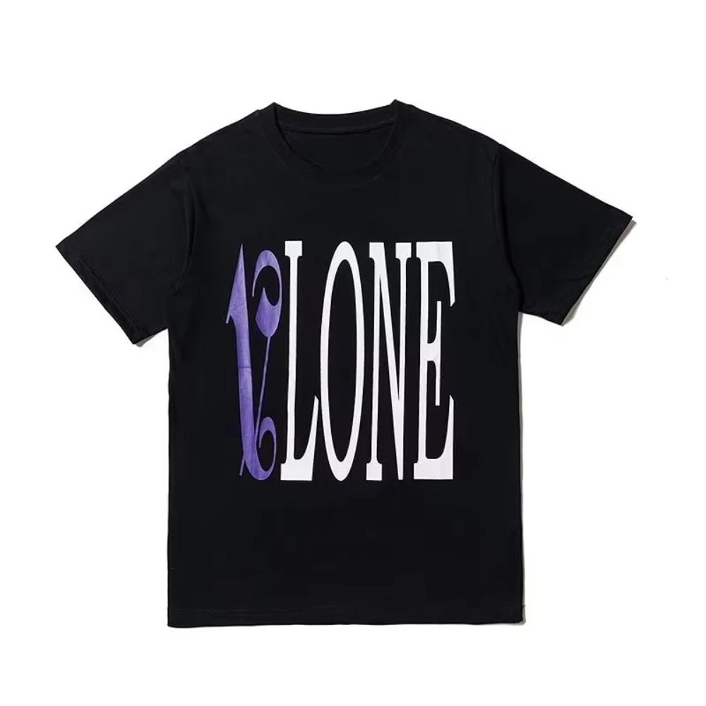 2026 Unisex Streetwear Gradient Letter T-shirt Oversized Short Sleeve Tee Vintage Text Print Loose Summer Cotton Trendy Top