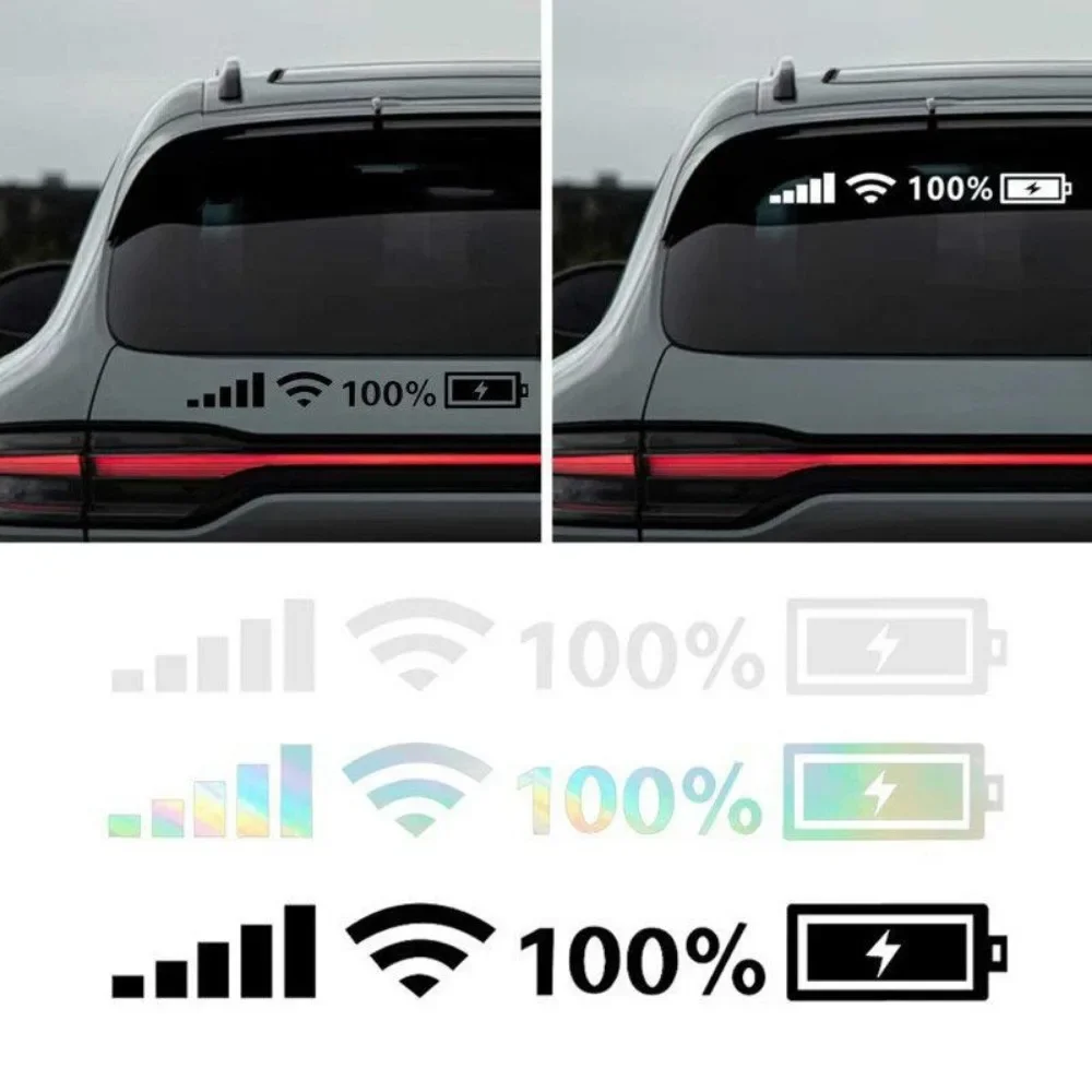 ملصقات تزيين السيارة، شارات سيارة لإشارة مستوى البطارية WIFI