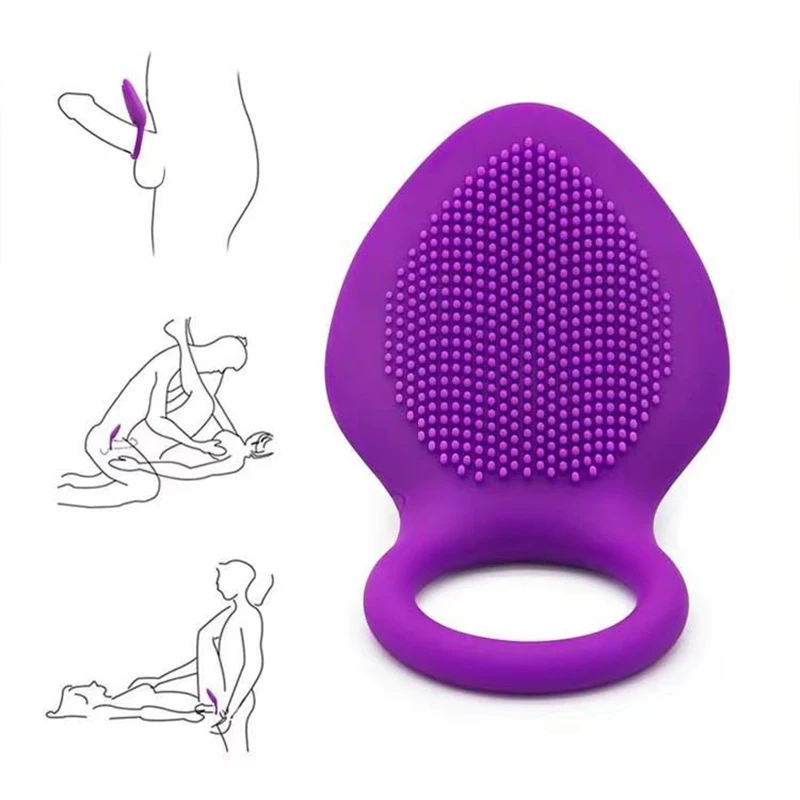 Penis Ring Vibrating Clitoris Stimulator G Spot Sex Toys For Couple Vibro Delay Lick Vagina Orgasm Lock Fine Sleeve Vibrator