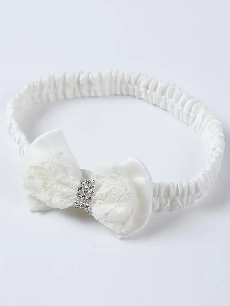 فستان الأميرة الساتان الزفاف الأبيض للأطفال لحفلات أعياد الميلاد الأولى فستان حفلة المعمودية للفتيات ملابس حديثي الولادة من 9 إلى 12 شهرًا #5