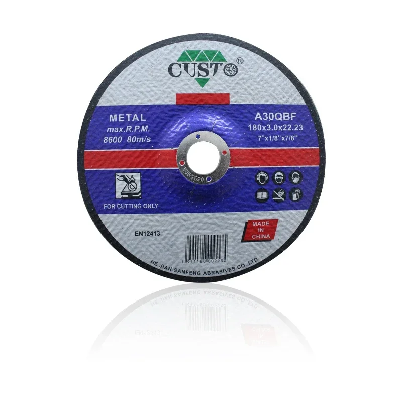 【From China】T42 Silicon Carbide Grinding Wheels 7 Inch Resin Bonded Disc Fiber Reinforced Flap Cutting Disc for Stainless Steel