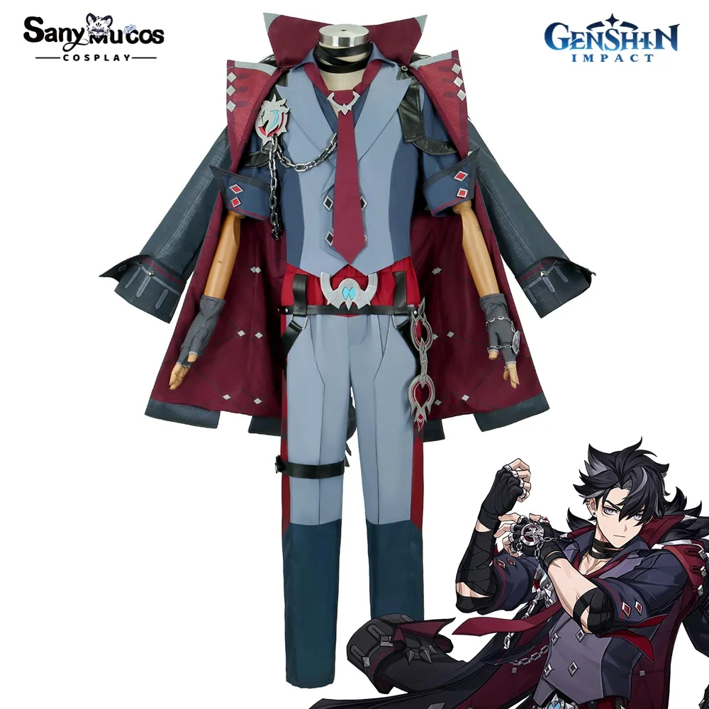 

IN STOCK SanyMuCos Shikanoin Heizou Cospaly Genshin Impact Shikanoin Heizou Dress Cospaly Outfit Comic-con Birthday and Holiday