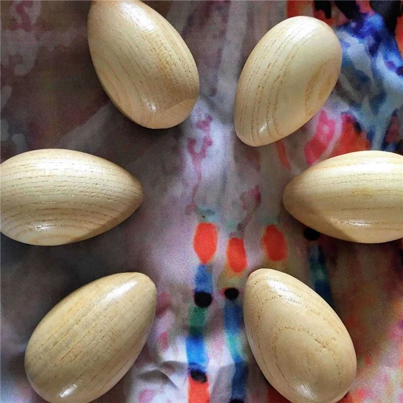 

Set Of 30 Pcs Wooden Percussion Musical Egg Maracas Egg Shakers Musical Instrument For Kids-Y46A