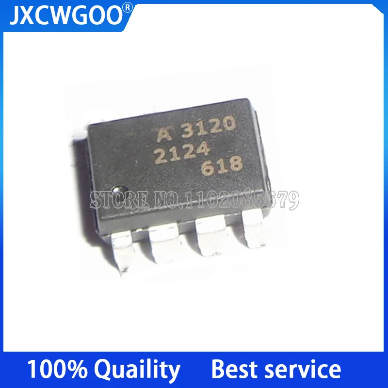 10PCS HCPL-3120-500E A3120 3120 SOP8 SMD-8 IGBT Drive Optocoupler chip New original