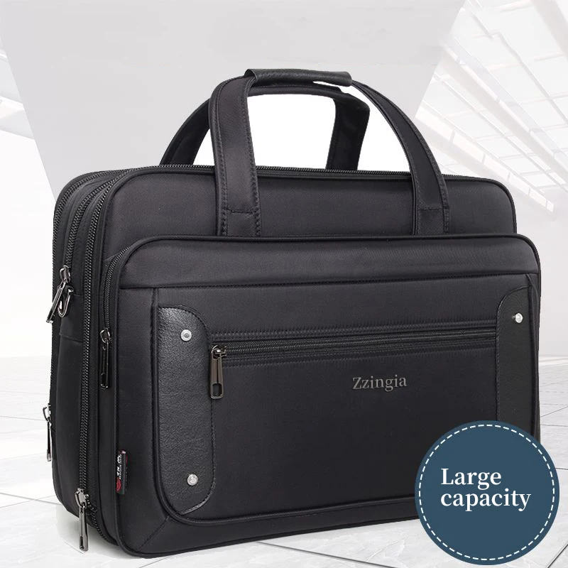 

Business briefcase Men's Laptop bag canvas large capacity Oxford File Cross-body body work office