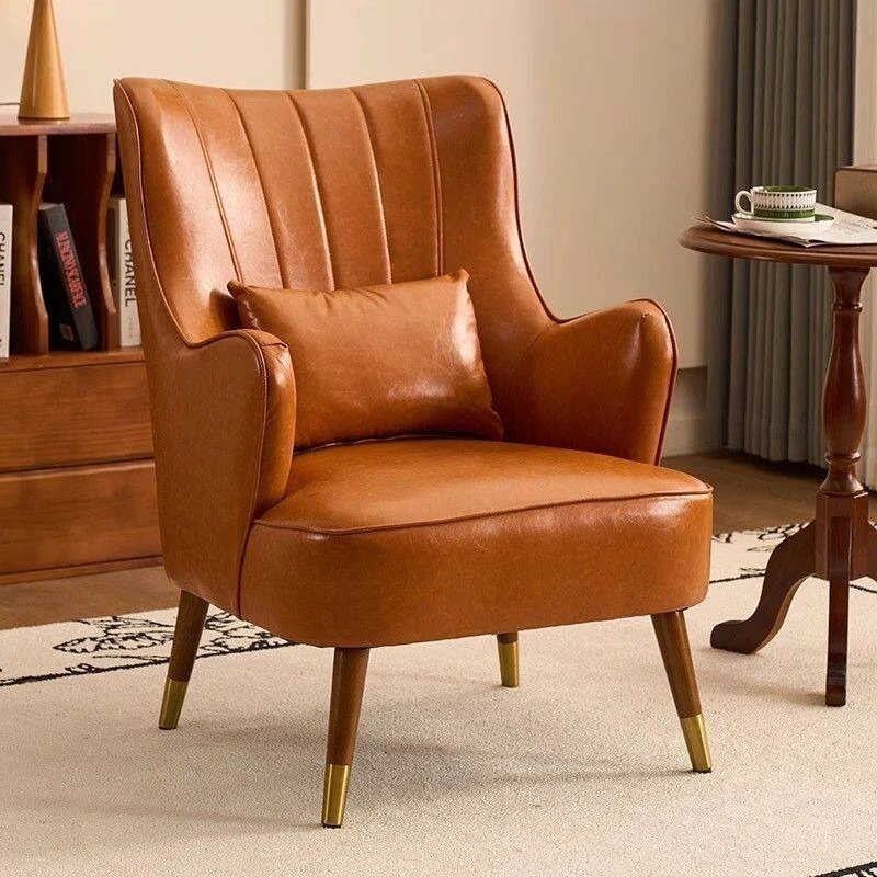 Medieval single living room chairs sofa small leisure apartment living room chairs bedroom balcony fauteuil salon furniture