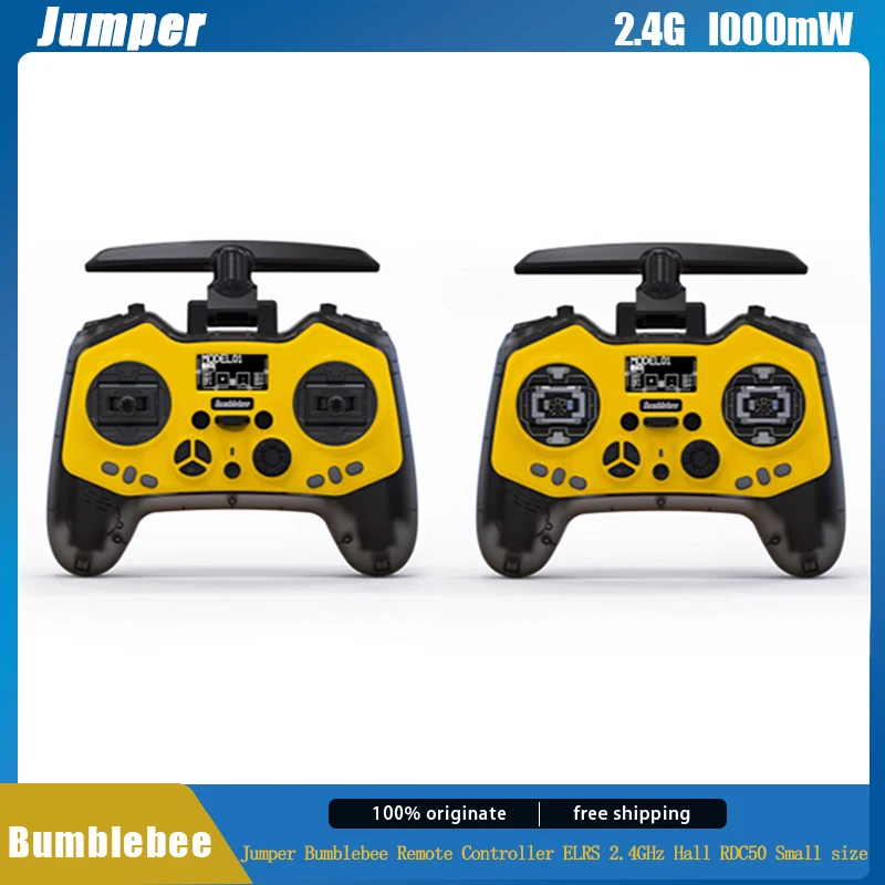 

Пульт дистанционного управления JUMPER Bumblebee ELRS 2,4 ГГц Hall RDC50, маленький размер, пульт дистанционного управления, 1000 МВт, ELRS, радиопередатчик для радиоуправляемого дрона