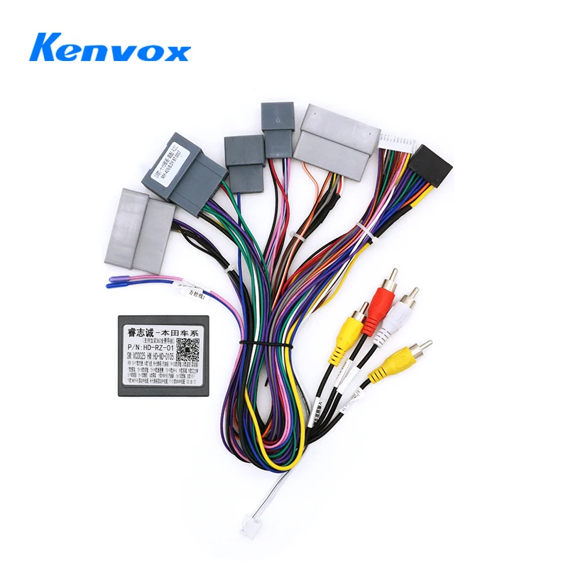 android Car radio canbus box Decoder For Honda Accord 10 2018 16 pin stereo Wiring Harness Plug Power Cable adapter connector