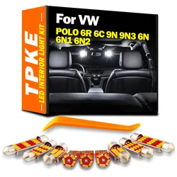 TPKE Canbus Signal Lamp Car Interior LED Bulb Kit For VW Volkswagen POLO 6R 6C 9N 9N3 6N 6N1 6N2 1994-2017 Map Dome Trunk Light