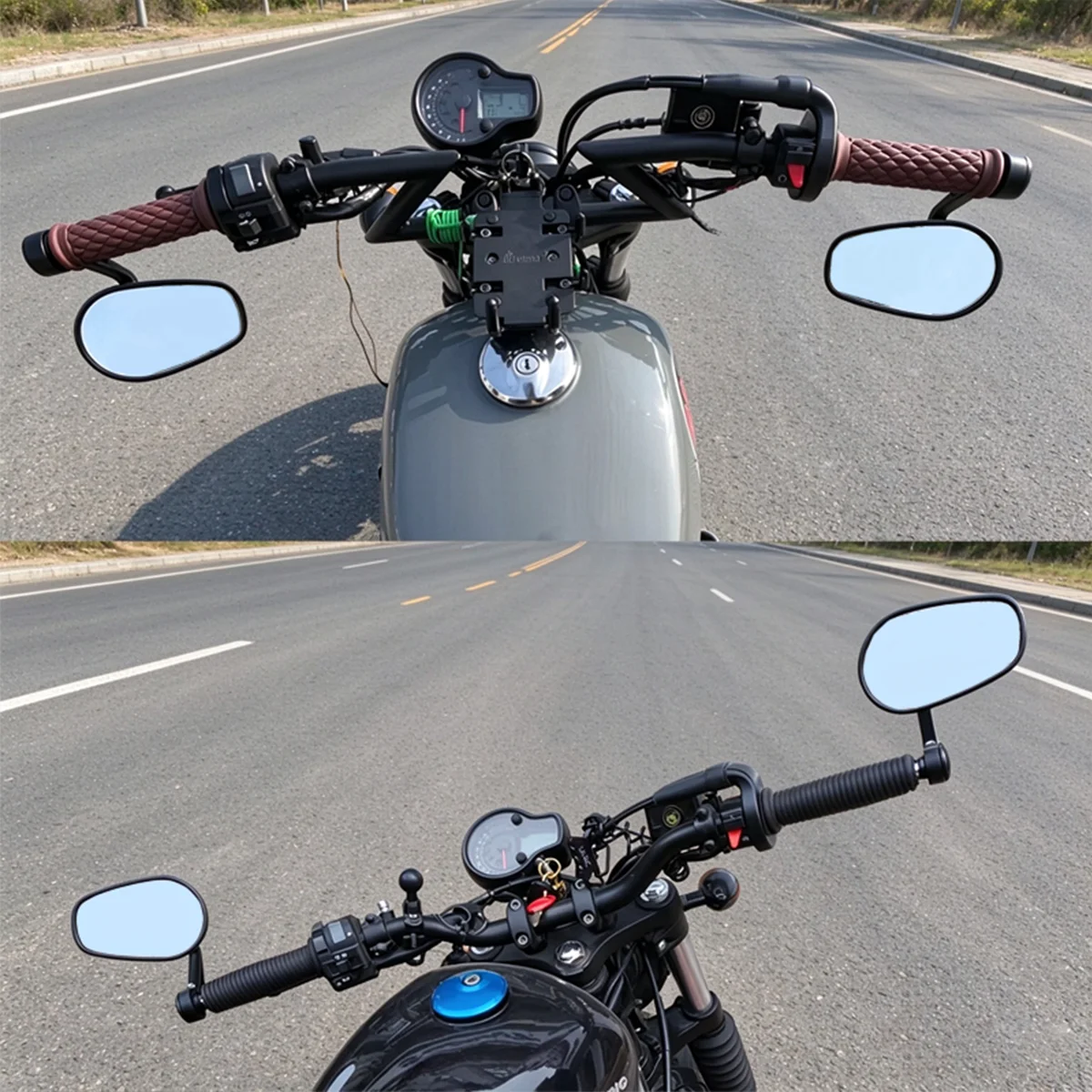 Handlebar Bar End Rearview Mirrors 7/8