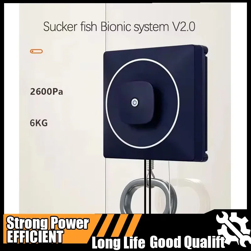 

Hot Smart Glass Cleaning Robots Tool 50ml Water Tank Brushless Motor 2600Pa Vacuum Auto Sprayer Window Robot Tool