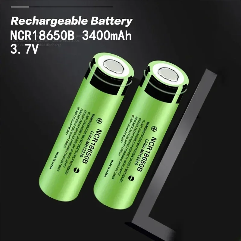 PURFIELD NCR18650B 34B 3.7V 18650 3400mAh Rechargeable Lithium Battery For Flashlight Toy Car Camera Screwdriver batteries Cells