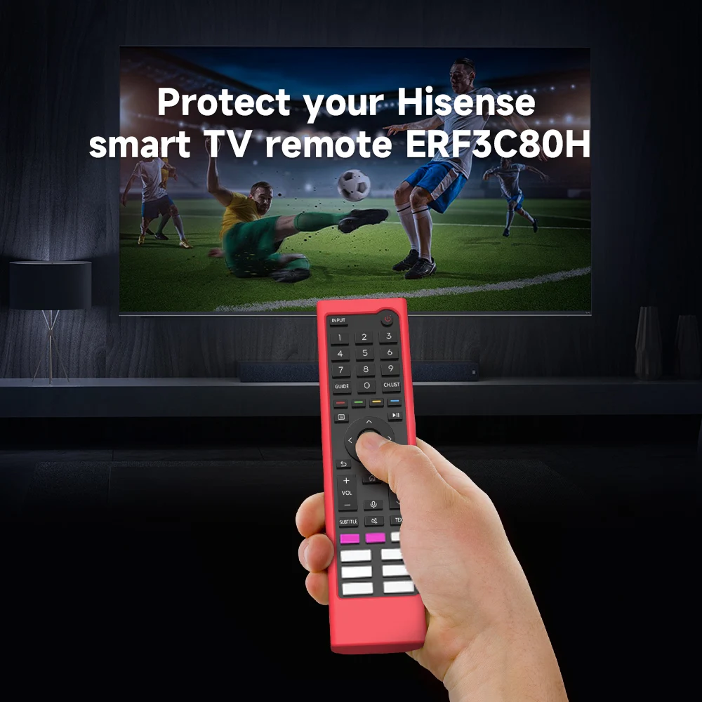 Remote Control Case for Hisense Smart TV QLED Voice ERF3J80H ERF3B80H ERF3I80H Silicone Cover Android TV ZDA205M ZDA2210803