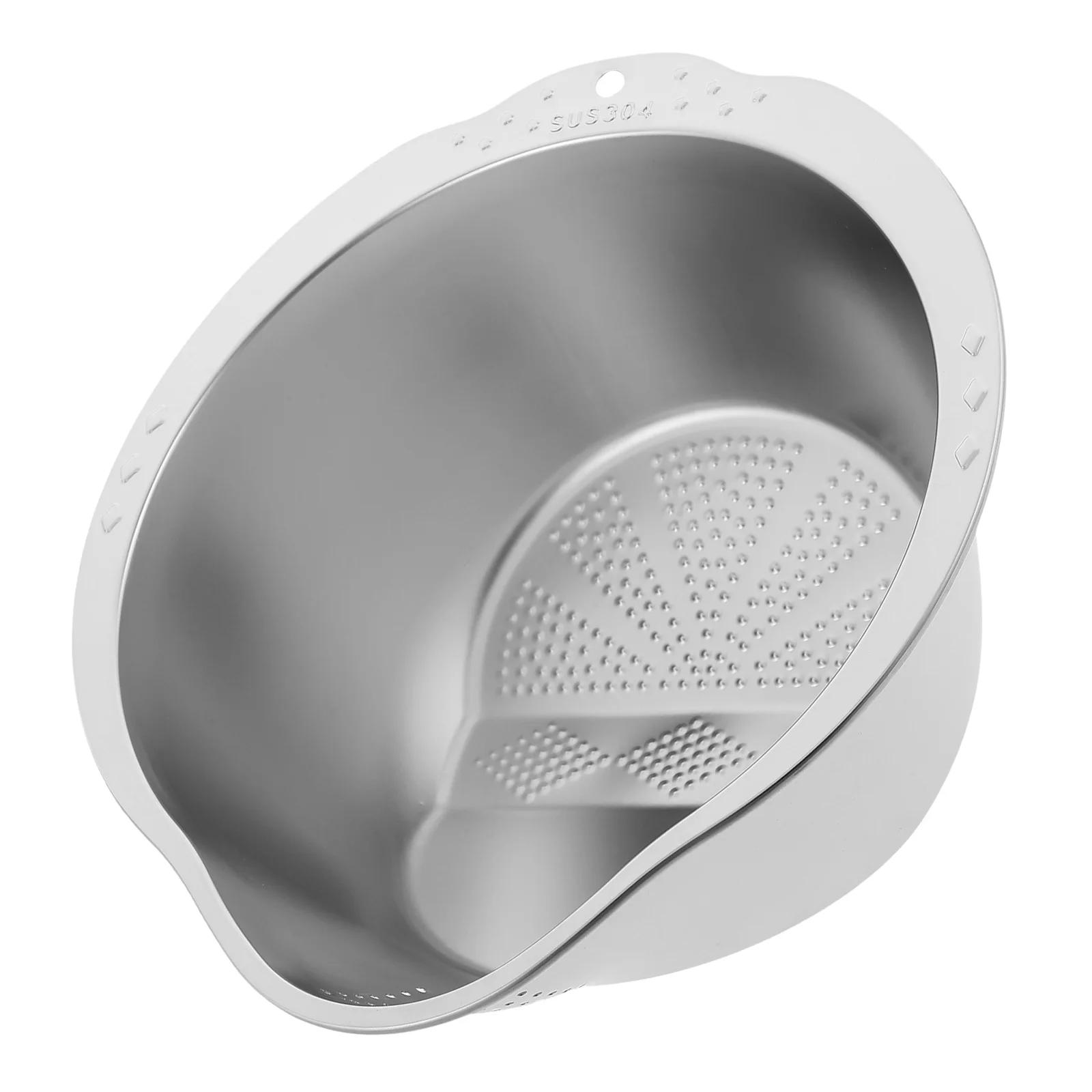 

Stainless Steel Vegetable Drainer Basket Kitchen Rice Washing Bowl Fruits Strainer Colander Fine Mesh Food Basin Drainage