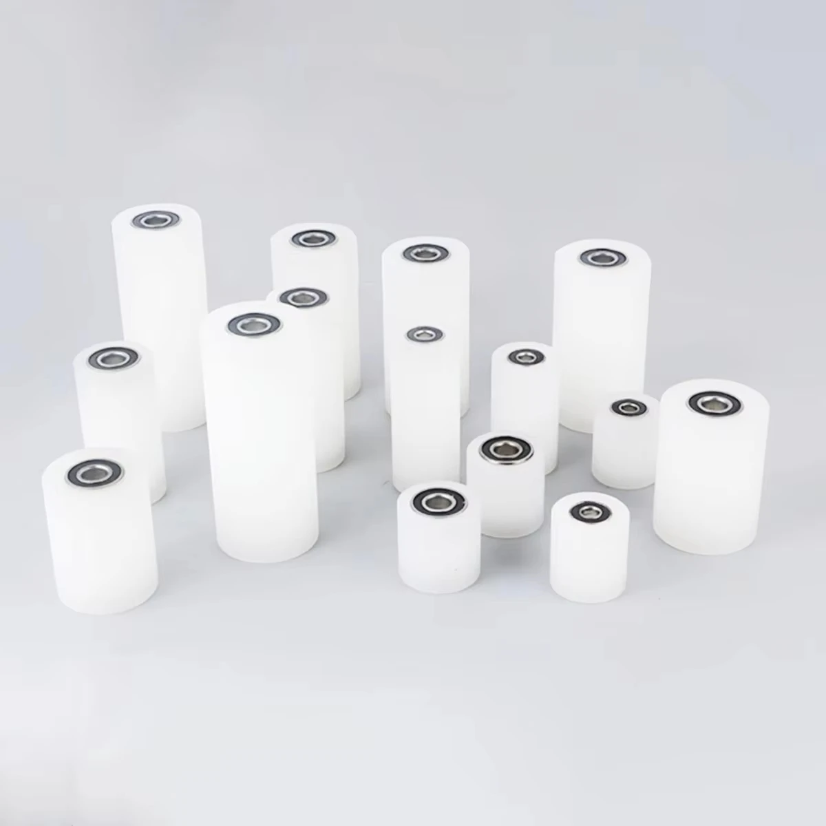 Conveyor Belt Nylon Guide Pulley Wear Resistant Bearing Roller Wheel Automated Production Line Conveying Equipment Spare Parts