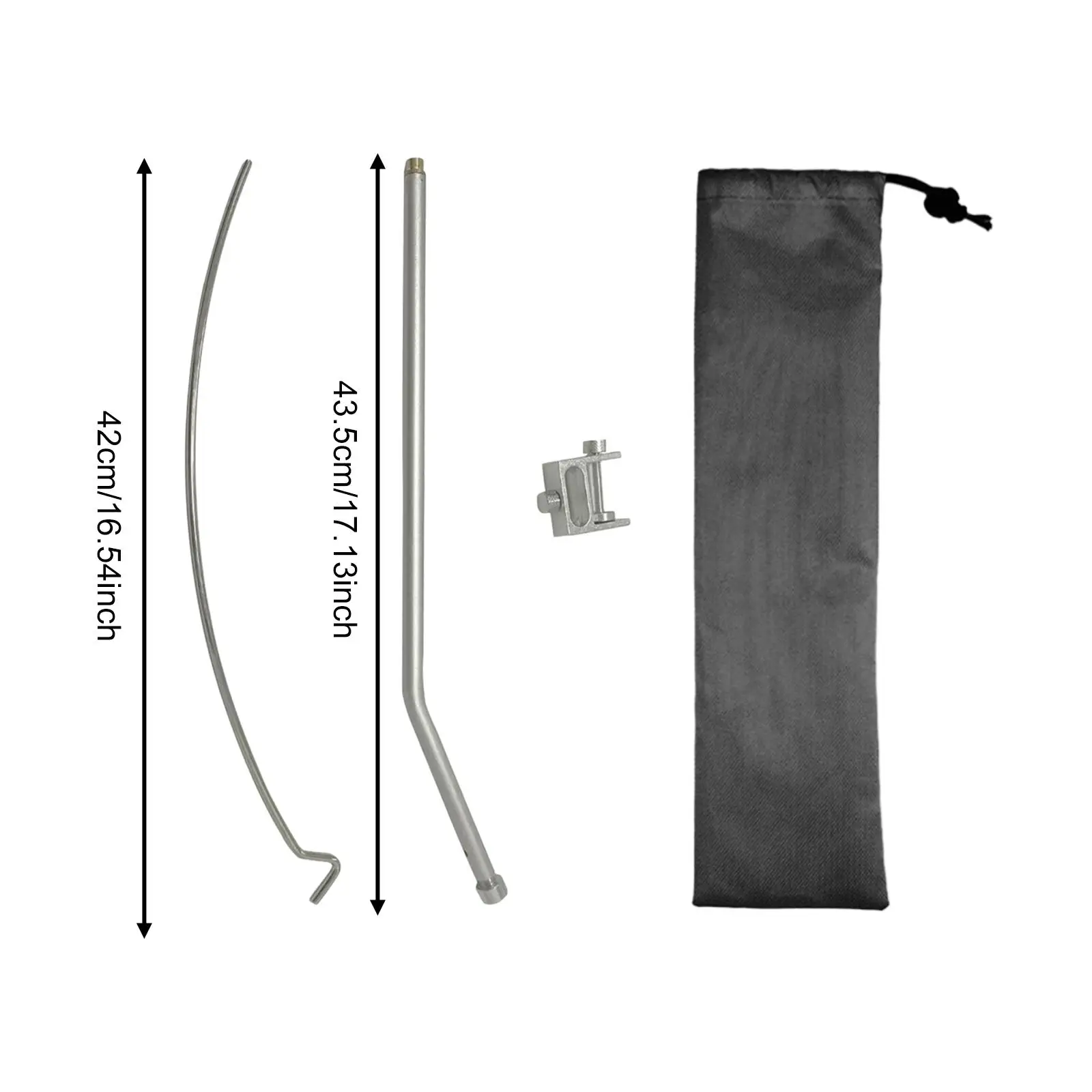 Adjustable Lantern Stand Camping Light Post Heavy Duty Aluminum Pole for Campfire Night Market Use