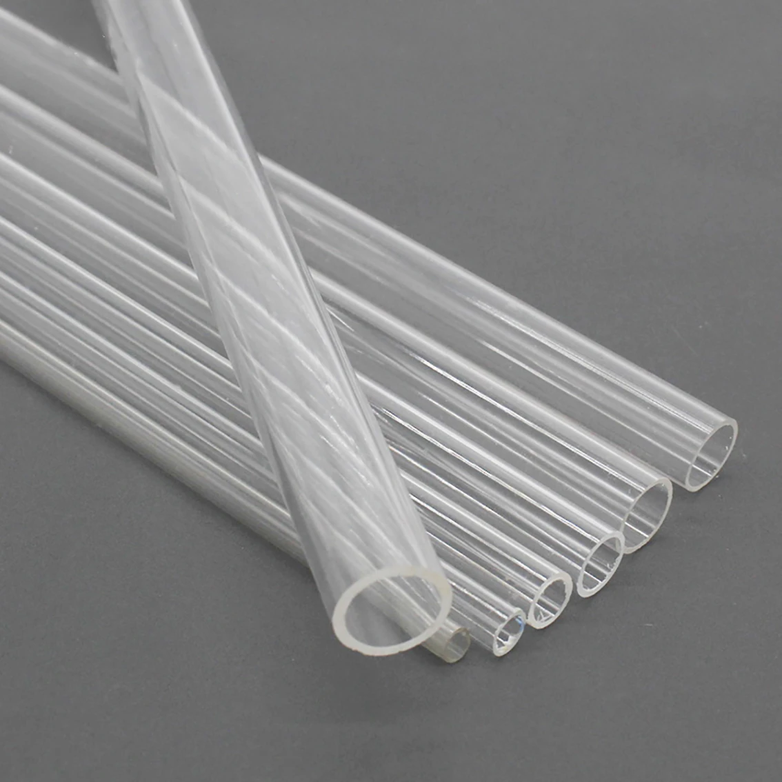 1Pcs Clear Hollow Round Tube OD 8-20mm Plastic Tube High Transparent Tube DIY Handmade Model Accessories 250mm Length