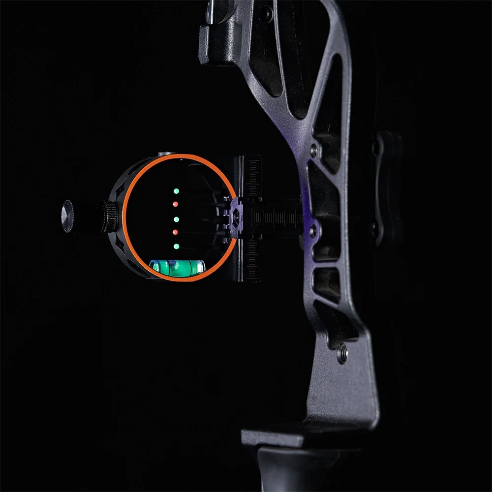 Toparchery-mira de arco de 3 pines y 5 pines para arco compuesto, arco recurvo con accesorios de tiro con arco de fibra óptica, juego de caza de tiro