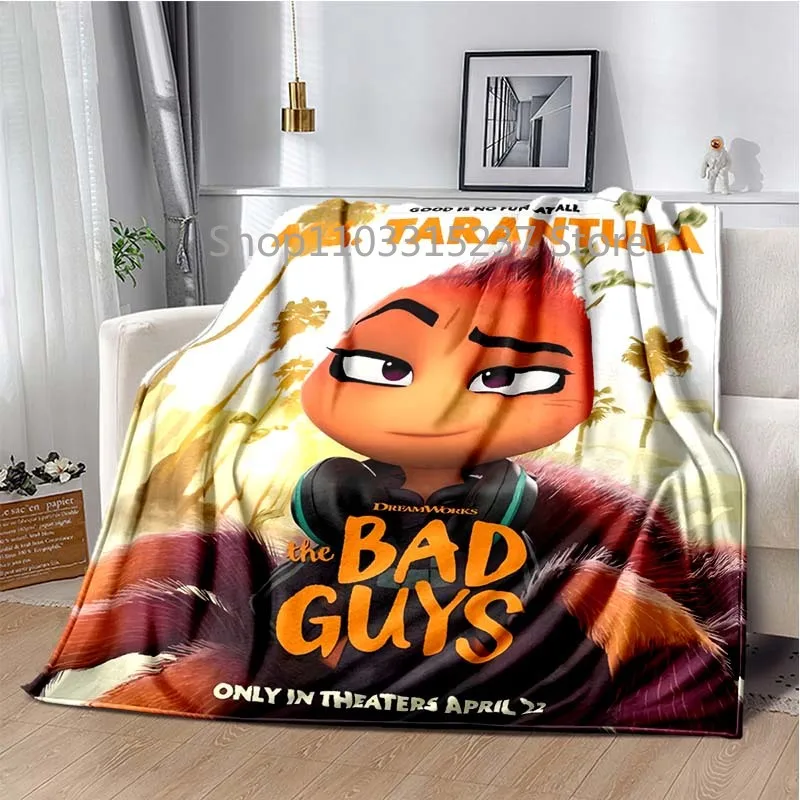 Movie The BadGuys Poster Blanket,Soft Warm Sports Yoga Sofa Bed Blankets,boys and Girls Brithday Gift,tapestry