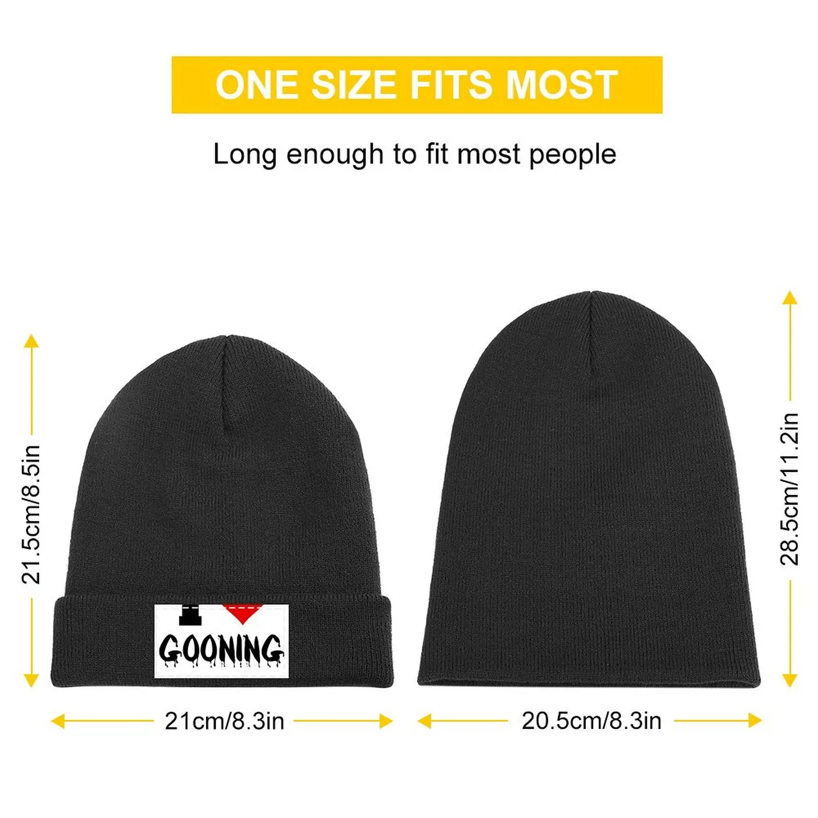 I Heart Gooning Knitted Cap Thermal Visor Hat Beach Sun Hat For Children Men's Luxury Women's