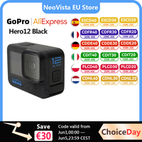 【EU Stock】GoPro HERO12 Black Action Camera HyperSmooth6.0 5.3K60fps Video 27MP Go Pro12 helmet Sport Camera