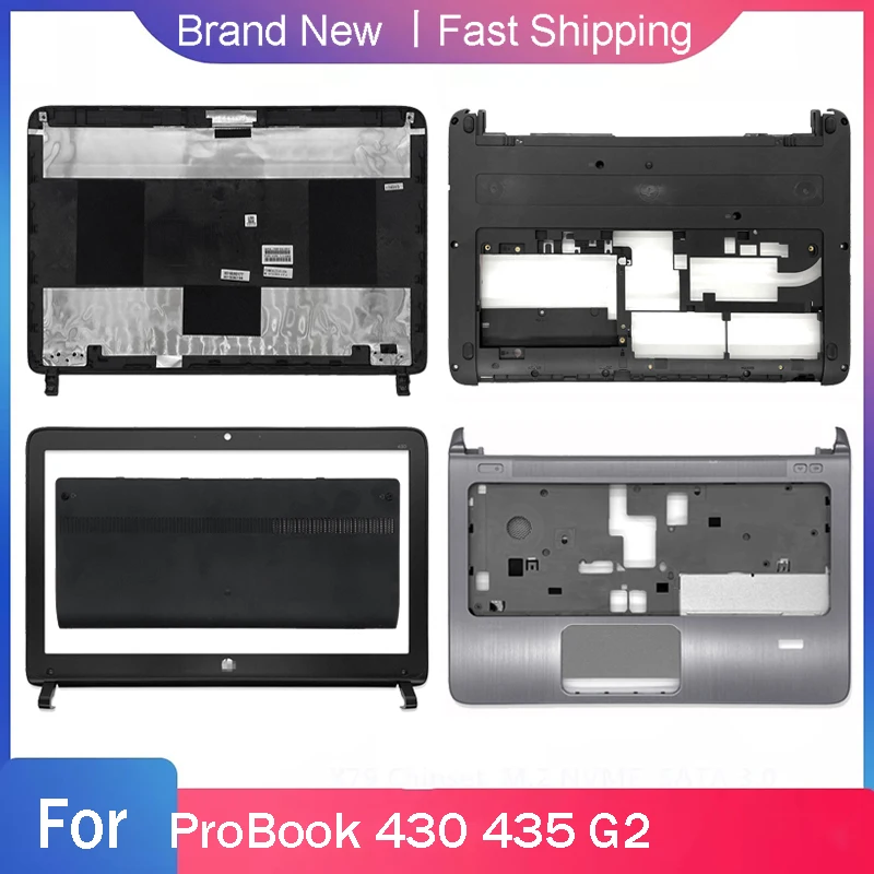 

New Bottom Base Case For HP ProBook 430 435 G2 Laptop LCD Back Top Cover Front Bezel Palmrest Upper Bottom Cover Rear Lid Black