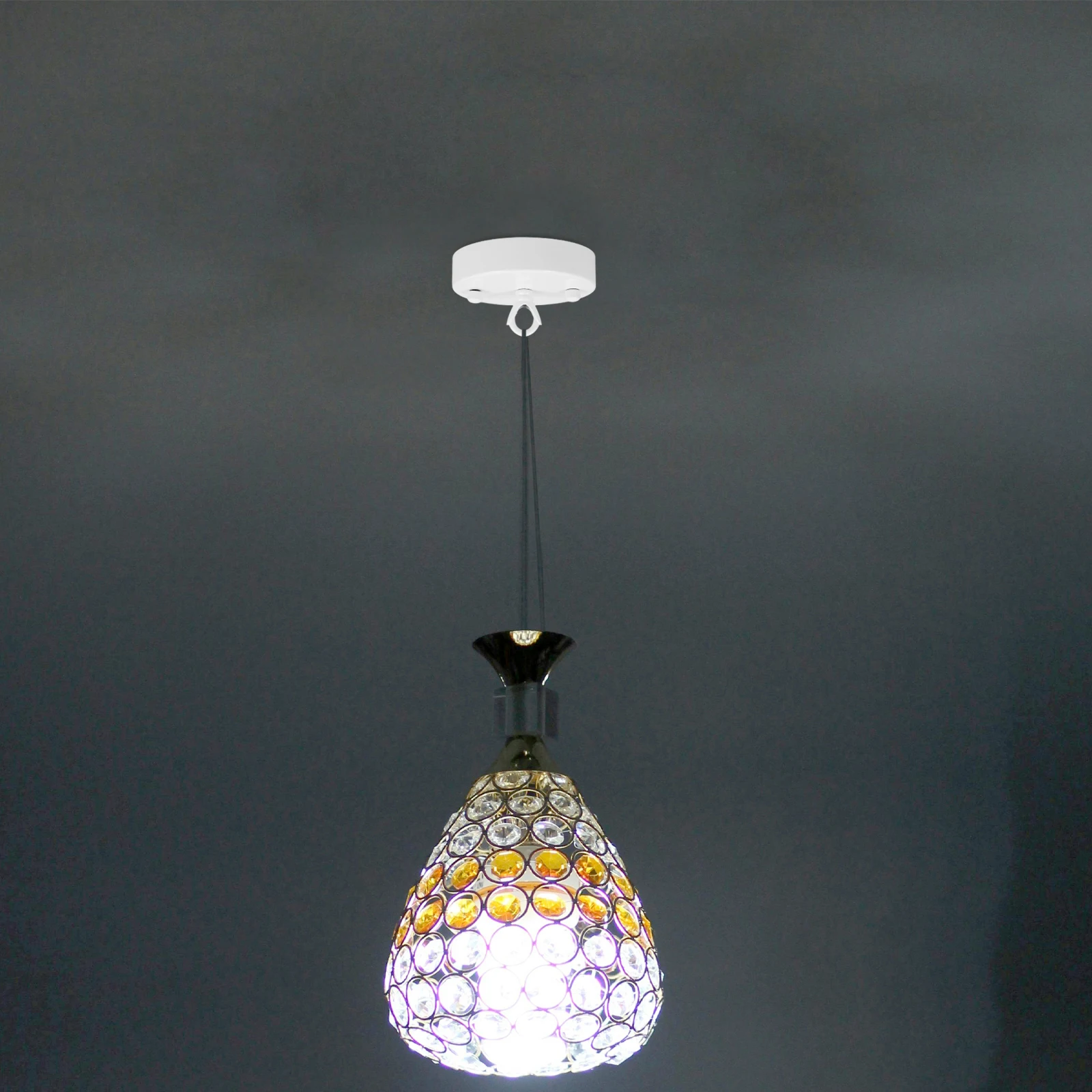 

Ch Accessories Durable Ceiling Plate Vintage Lamp Decoration White Pendants Retro Light Canopy Easy Install Stylish