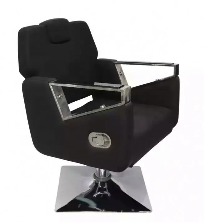 China factory wholesale barber shop chair latest luxury stainless steel barber chair
